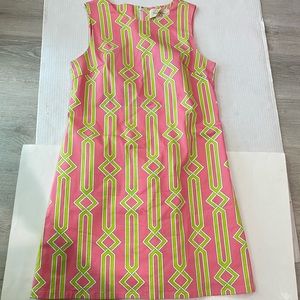 Julie Brown Pink And Green Dress